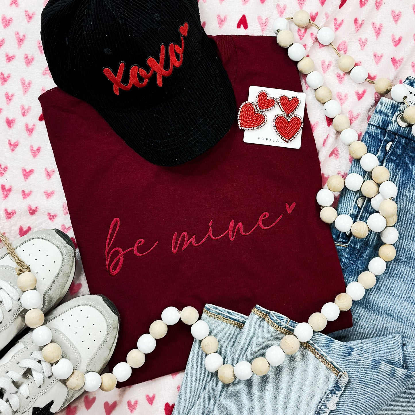 EMBROIDERED Be Mine Tee