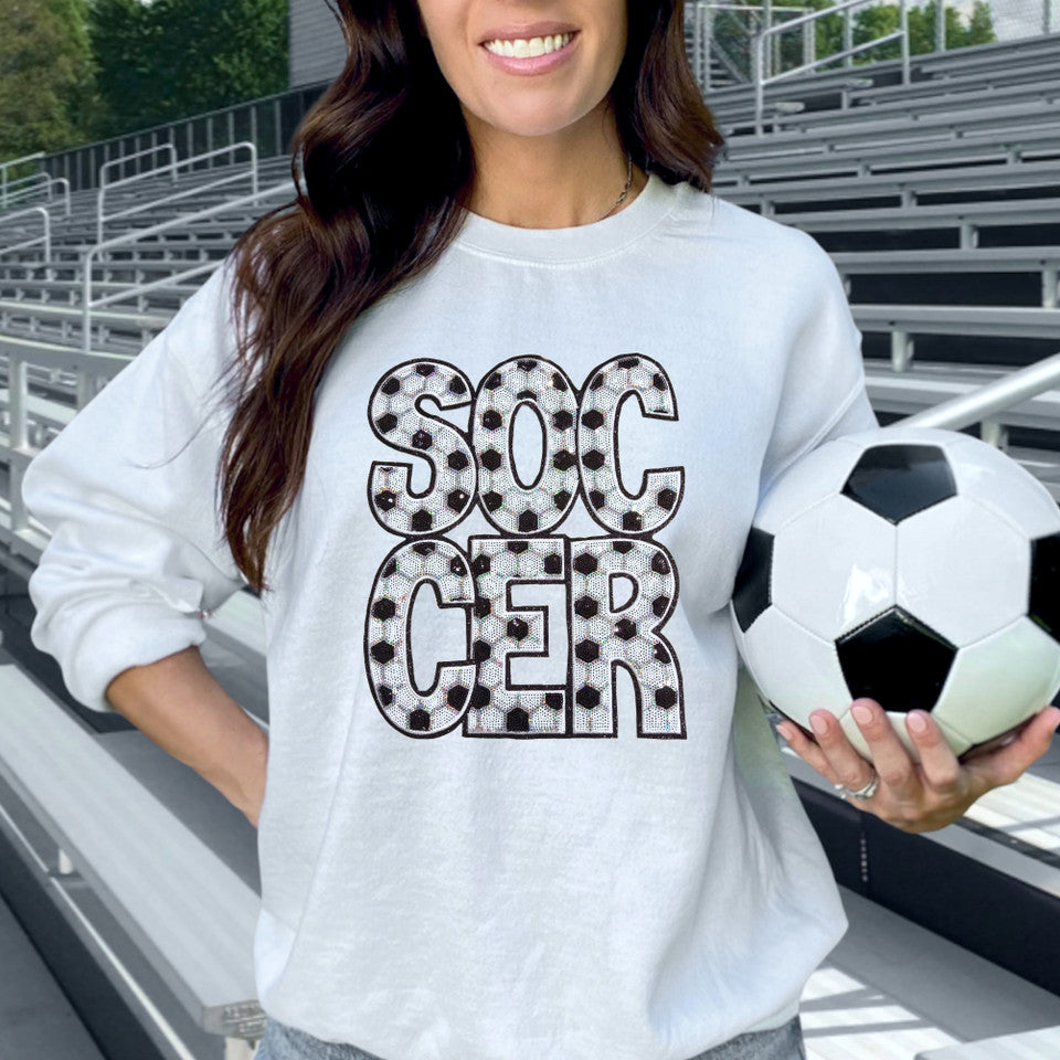 SEQUIN SOCCER Word