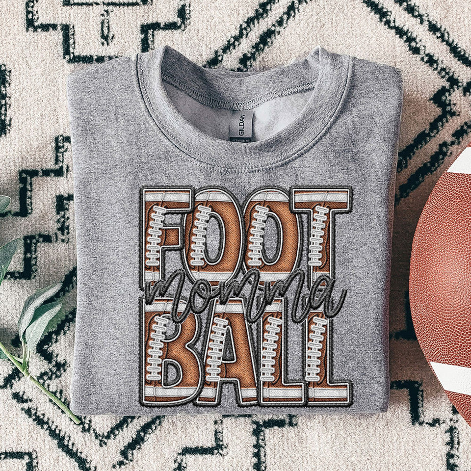 Football Names Faux Embroider Look