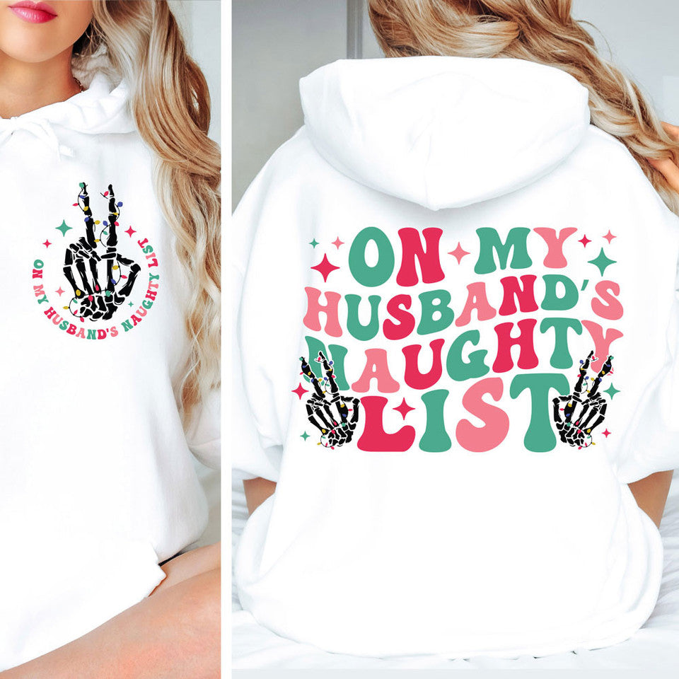 Husband's Naughty List FRONT & BACK