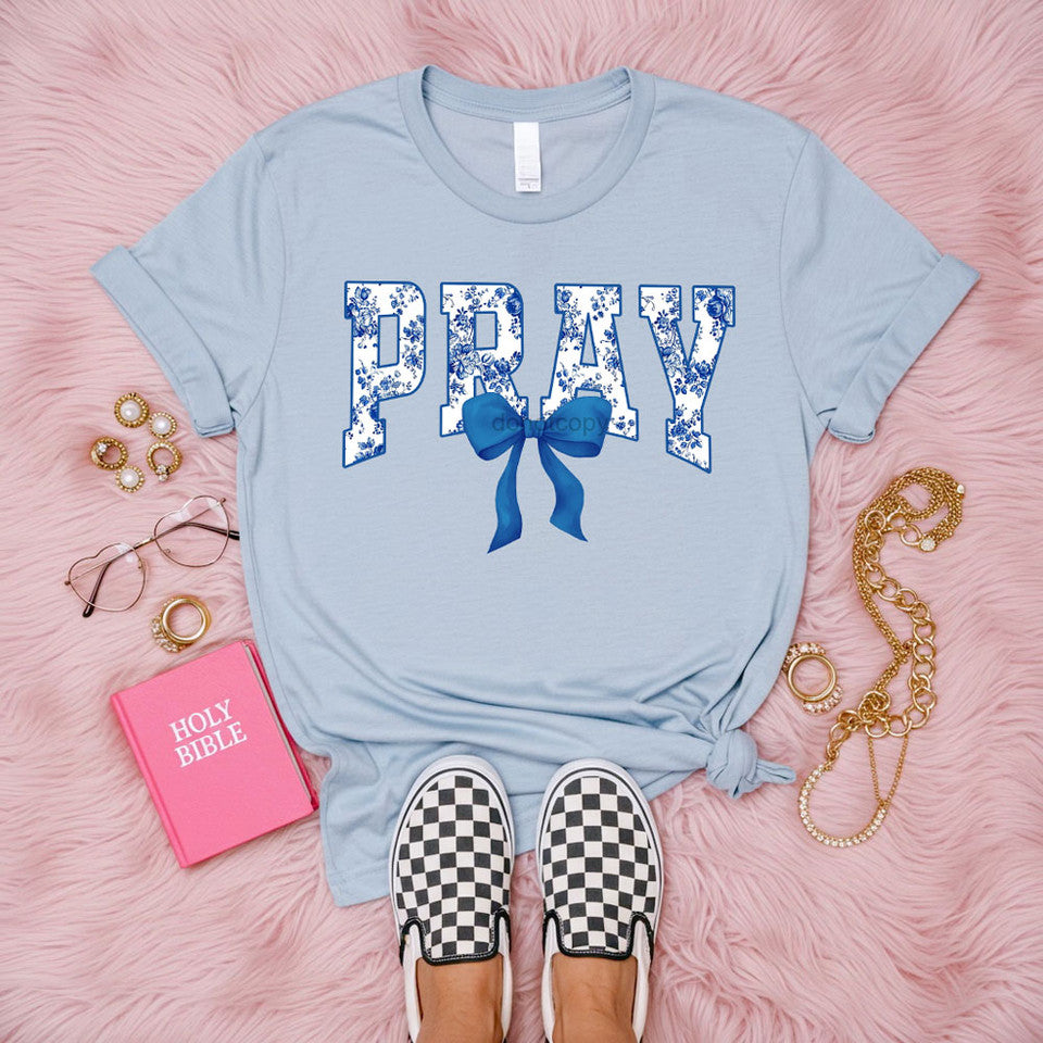 Blue Floral Pray