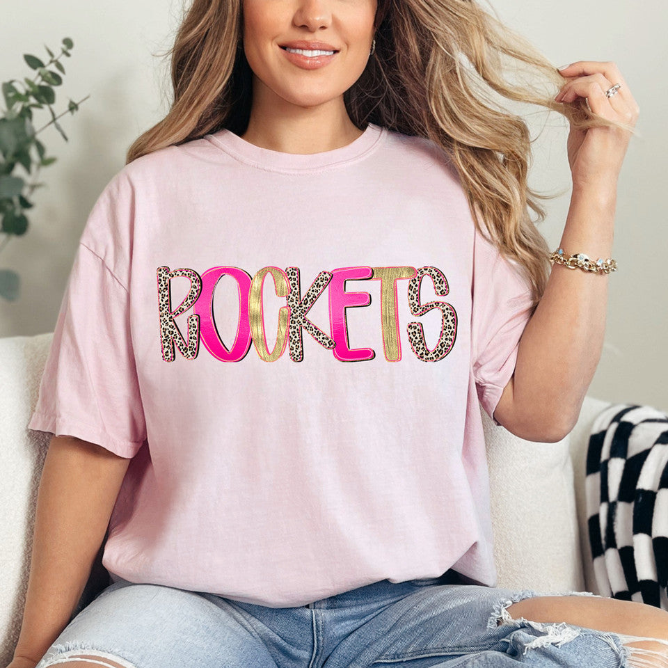 ADULT Leopard Gold Pink Mascot