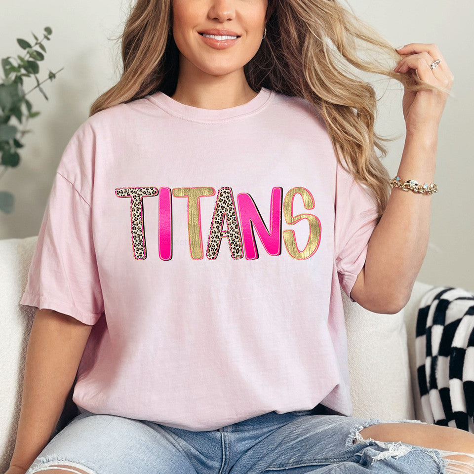 ADULT Leopard Gold Pink Mascot