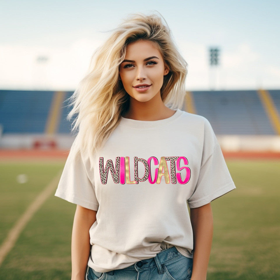 ADULT Leopard Gold Pink Mascot