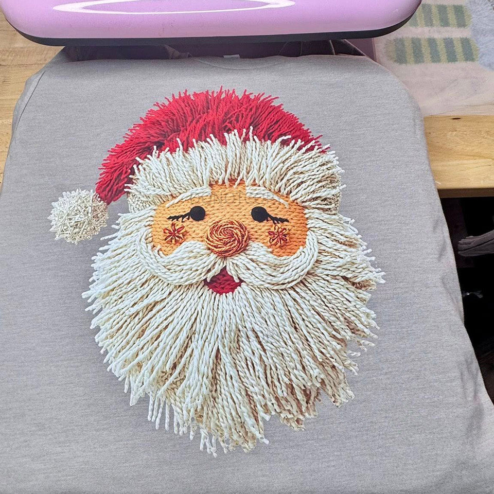 Faux Yarn String Santa