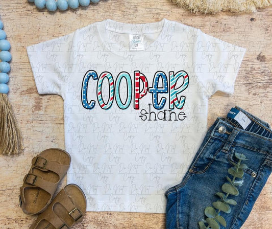 TODDLER BLUE Valentine Letters