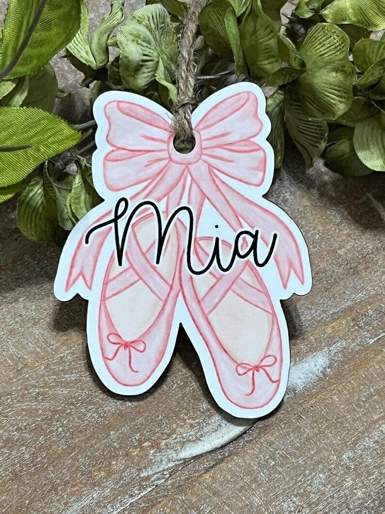 Personalized Ballet Slipper Ornament