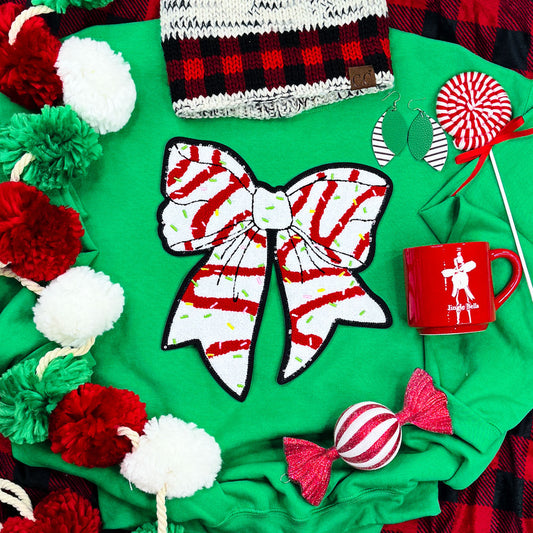 CHENILLE Christmas Cake Bow