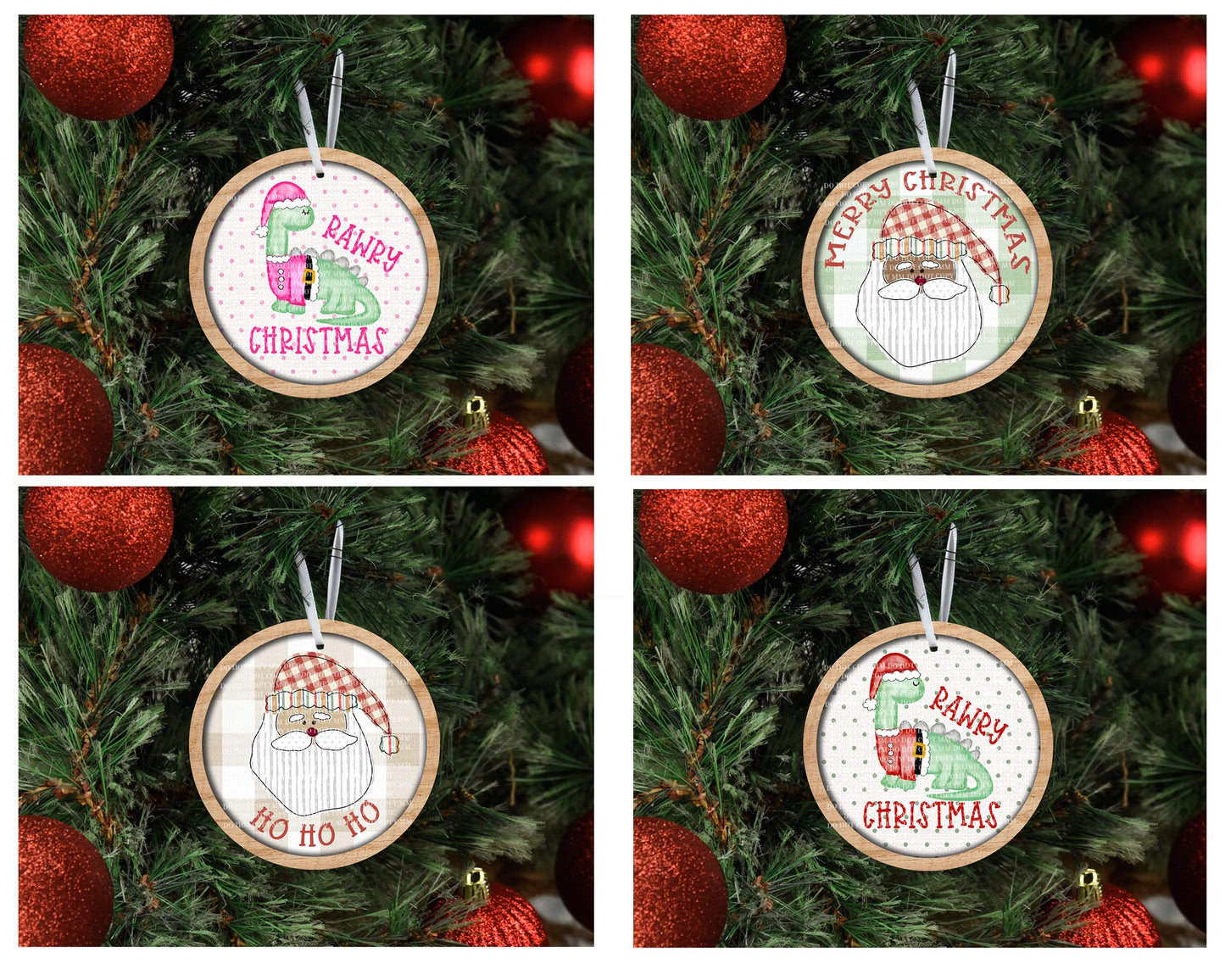 PLAID BACKGROUND Ornament