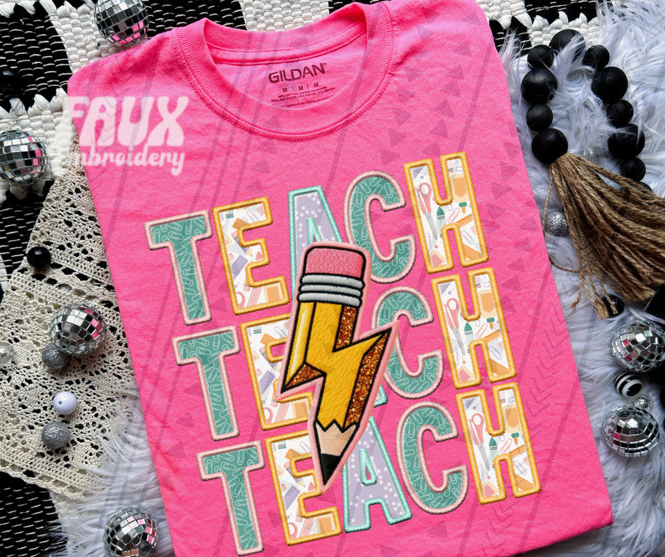 TODDLER Pink School Rocks Grade Tees