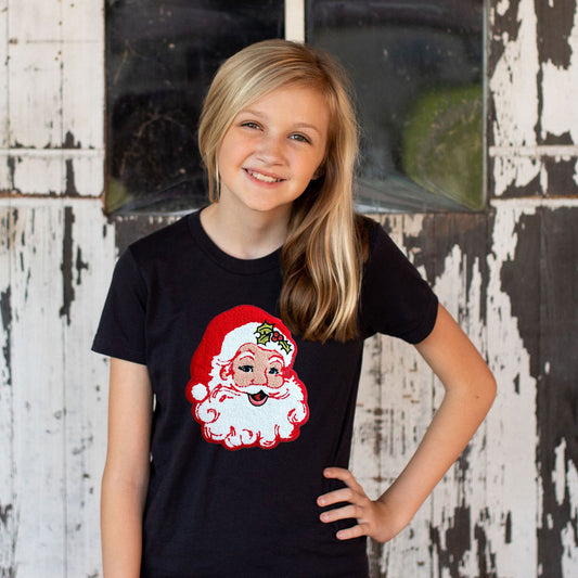 YOUTH CHENILLE Red Santa