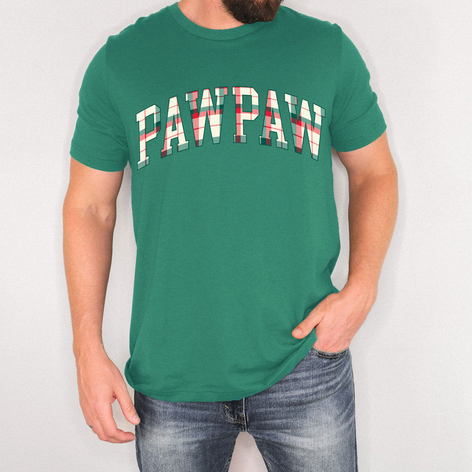 Christmas Plaid Name SHORT SLEEVE TSHIRT