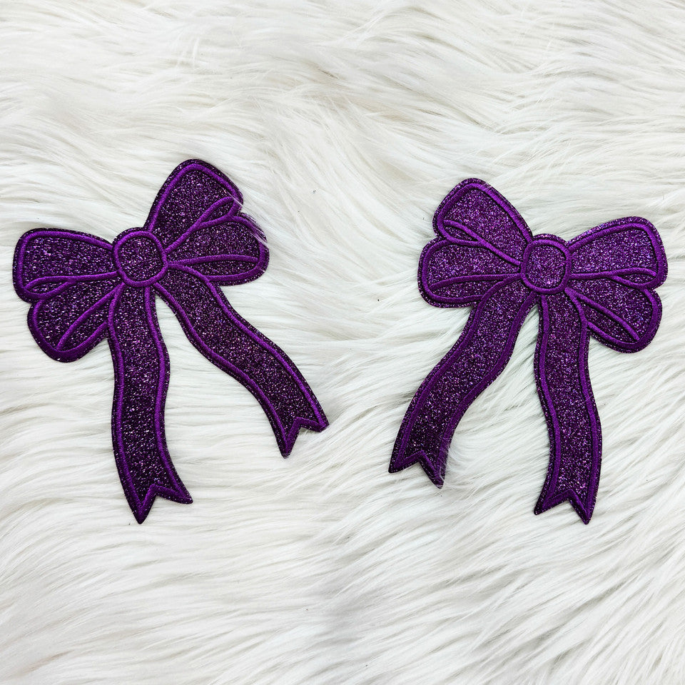 ADD ON Side Split Glitter Bow