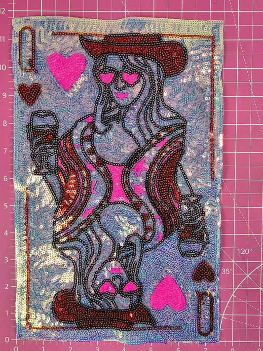 SEQUIN Queen of Hearts Cowgirl