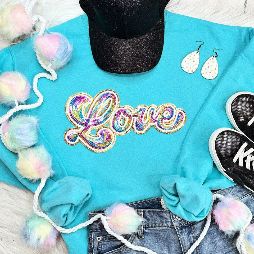 SEQUIN Rainbow Love