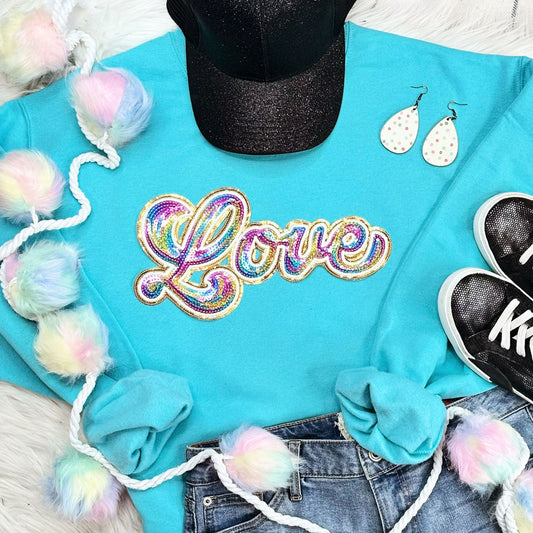 SEQUIN Rainbow Love