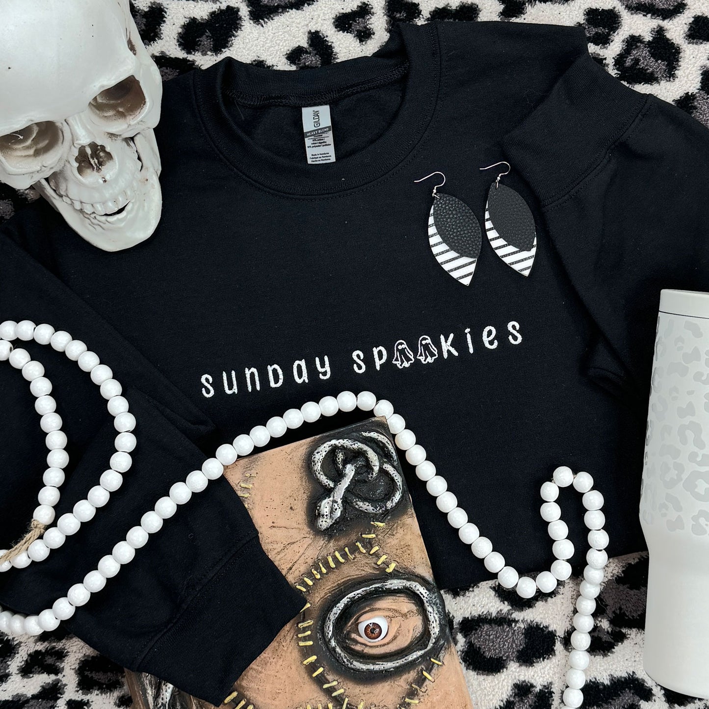 EMBROIDERED Sunday Spookies Crewneck