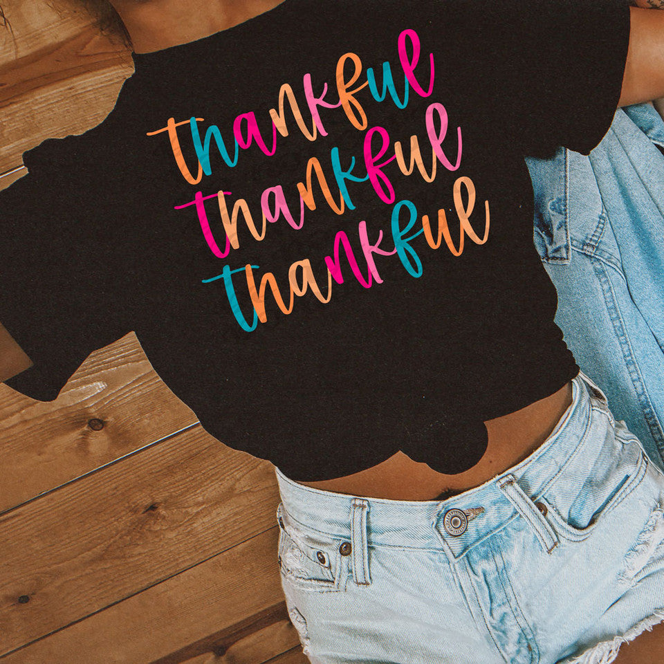 Colorful Thankful Stacked