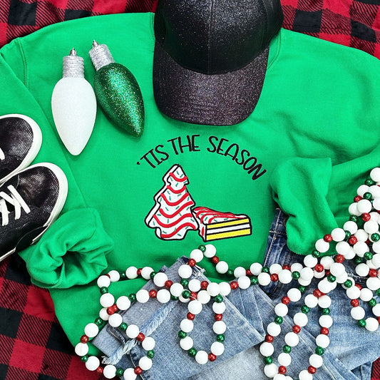 EMBROIDERED Tis the Season Snack Cake