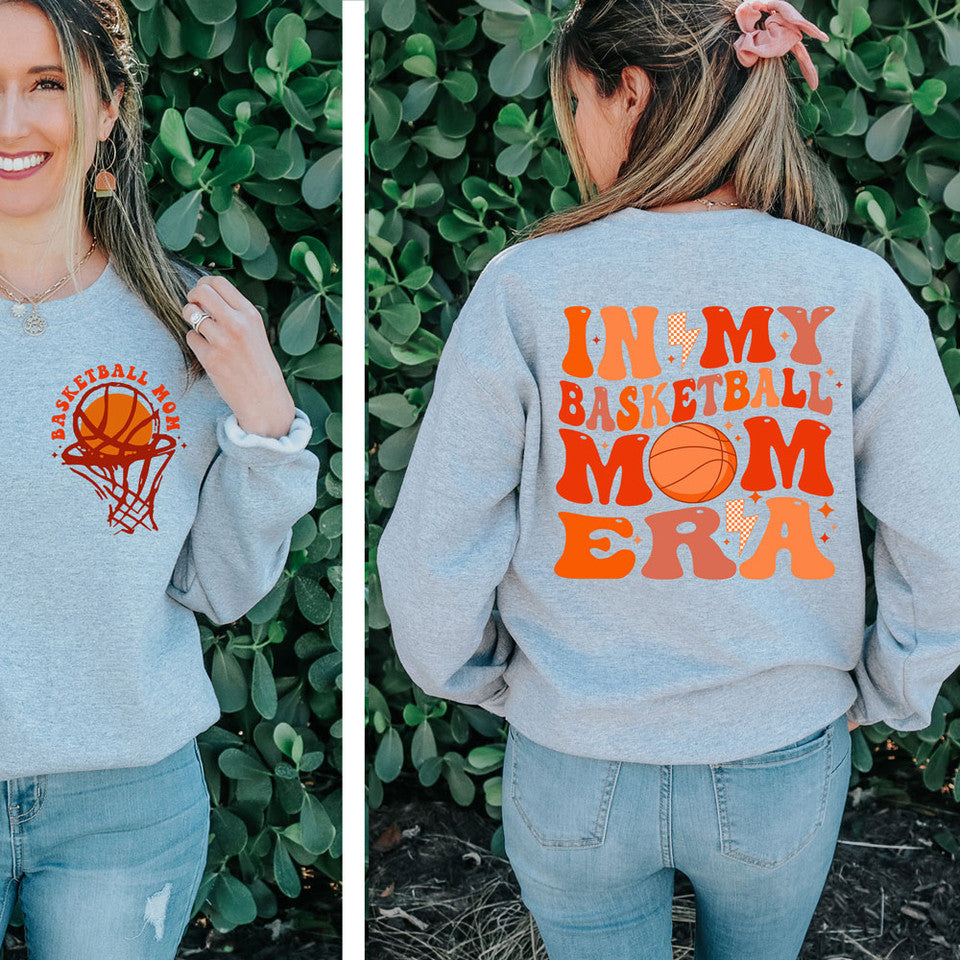 Basketball Mom Retro FRONT & BACK