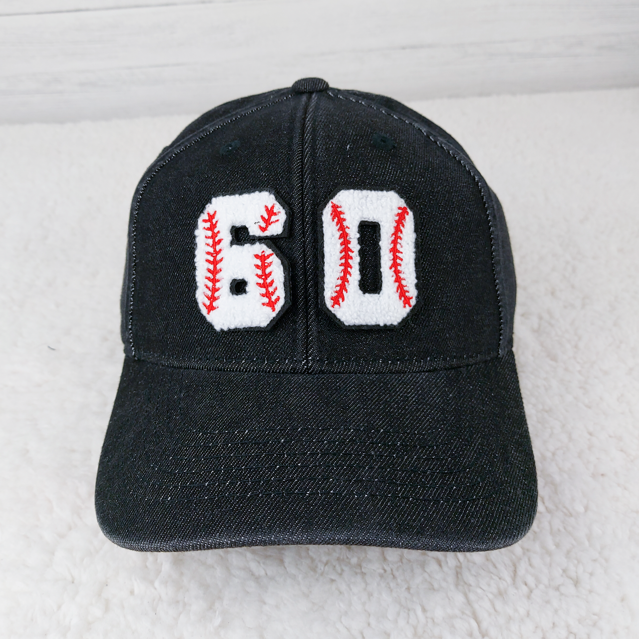 Custom CHENILLE Baseball Number Hat