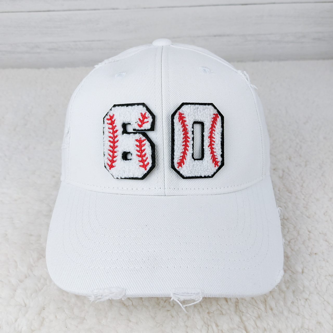 Custom CHENILLE Baseball Number Hat