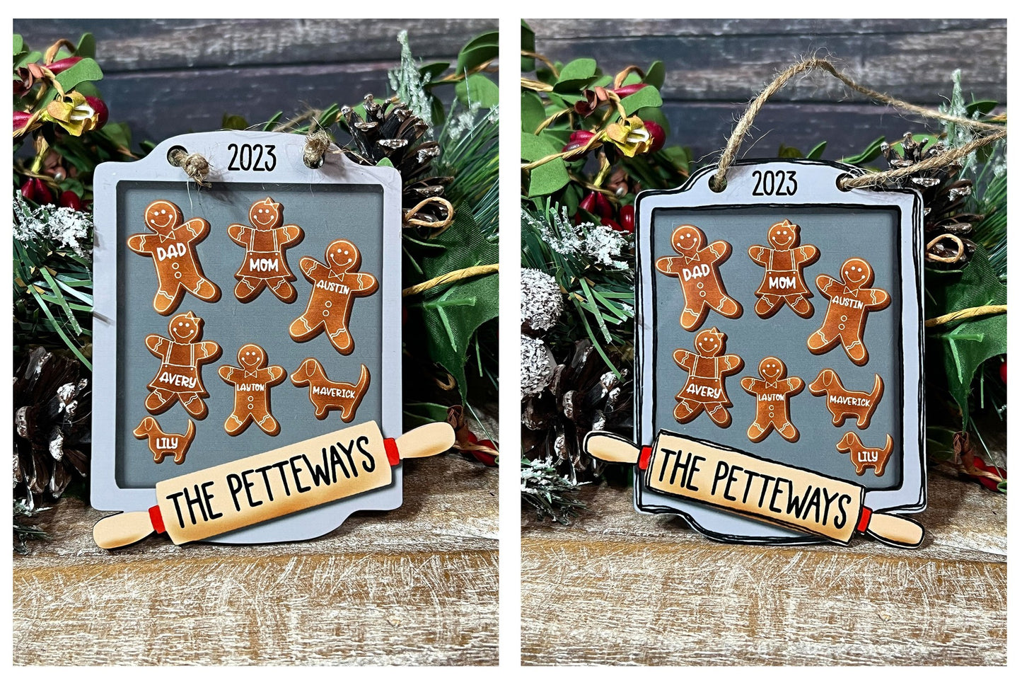 Gingerbread Cookie Sheet Ornament- *READ INSTRUCTIONS*