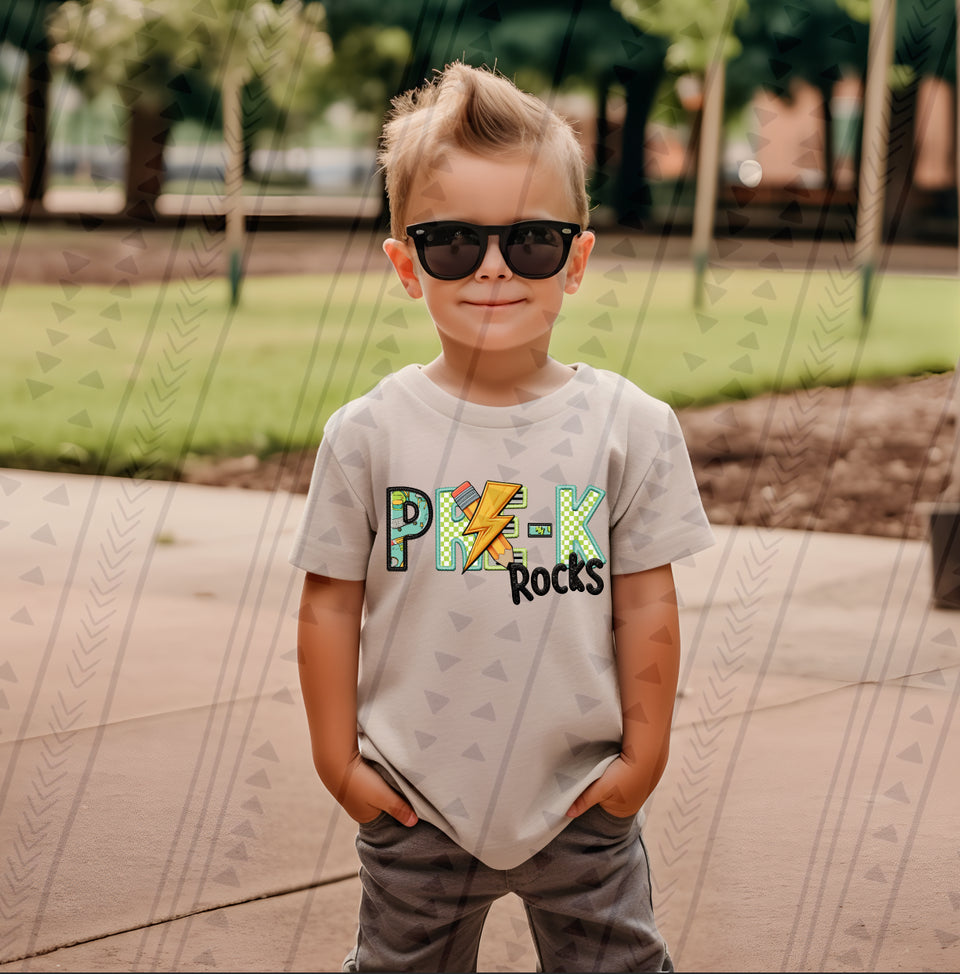 YOUTH Grey School Rocks Grade Tees