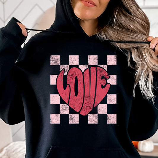Love Heart Checkered