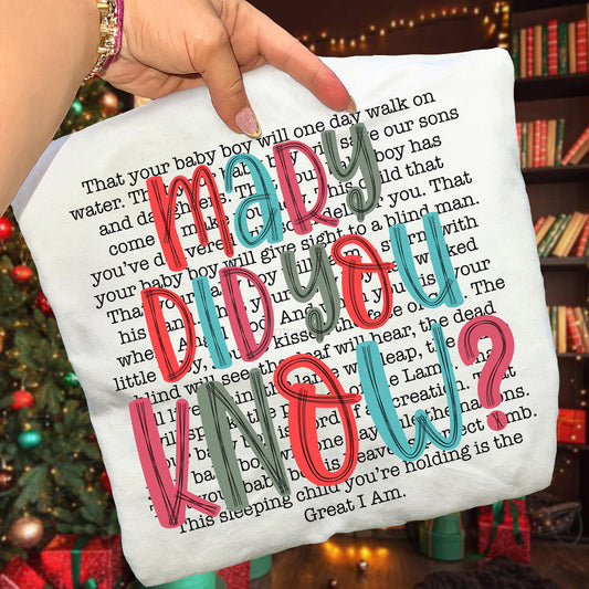 Mary Did You Know Colorful