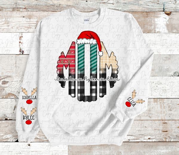 MOM Plaid Christmas Custom Sweatshirt