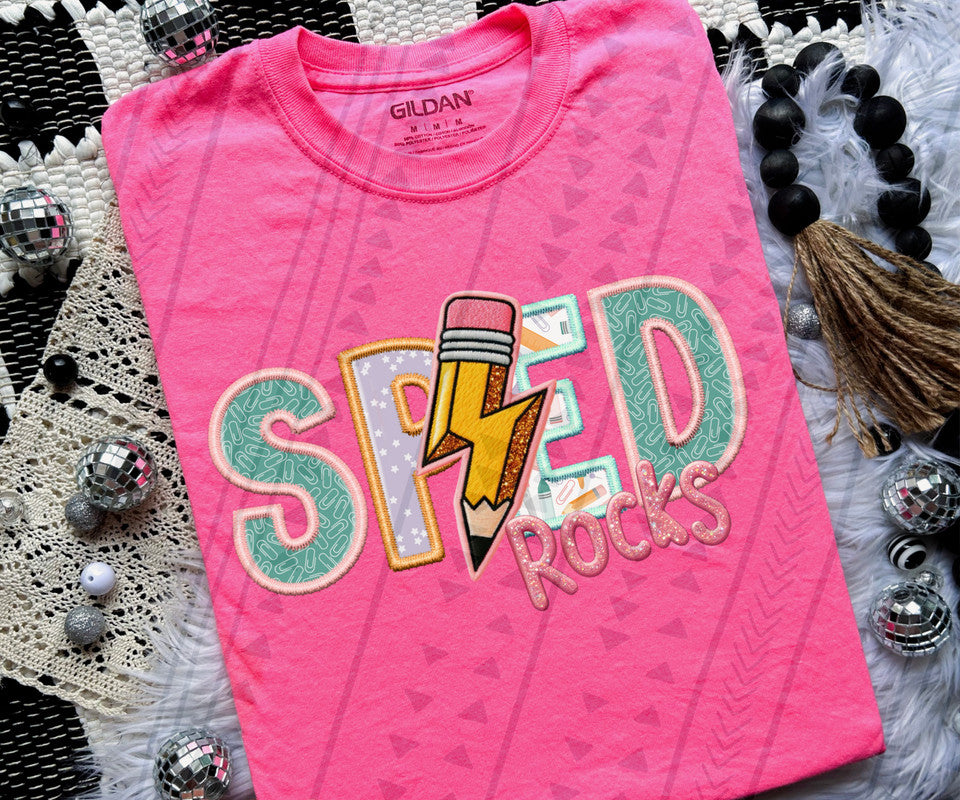 TODDLER Pink School Rocks Grade Tees