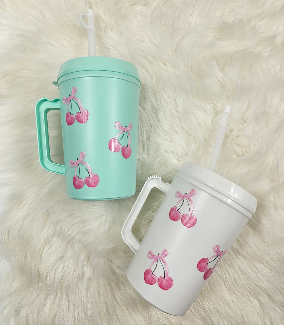 Pink Cherry Bow Mug