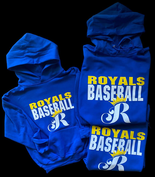 Royals Gold & White Stacked Design