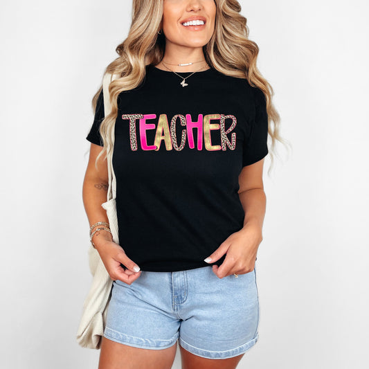 ADULT Leopard Gold Pink Mascot