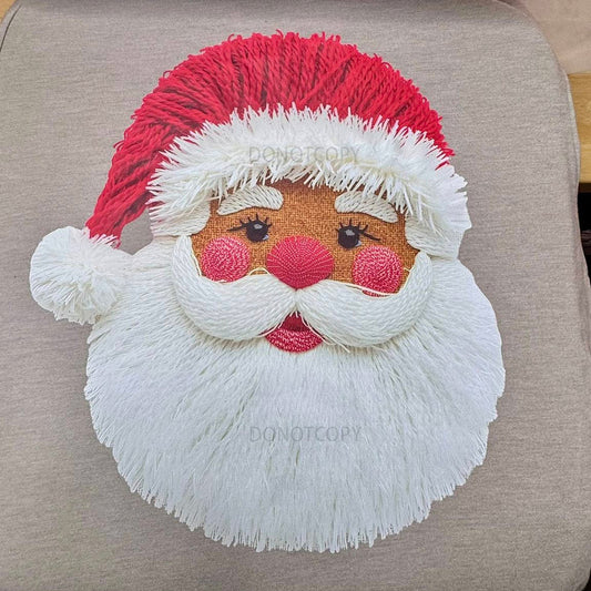 Faux Yarn String Tan Santa